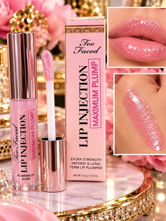 Too Faced Other - Too Faced Lip Injection Maximum Plump Lip Gloss in Shimmery Light Pink